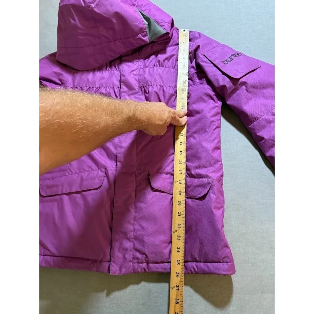 Burton‎ Dry Ride Jacket Girls XL Purple Full Zip Insulated Hooded Snowboarding